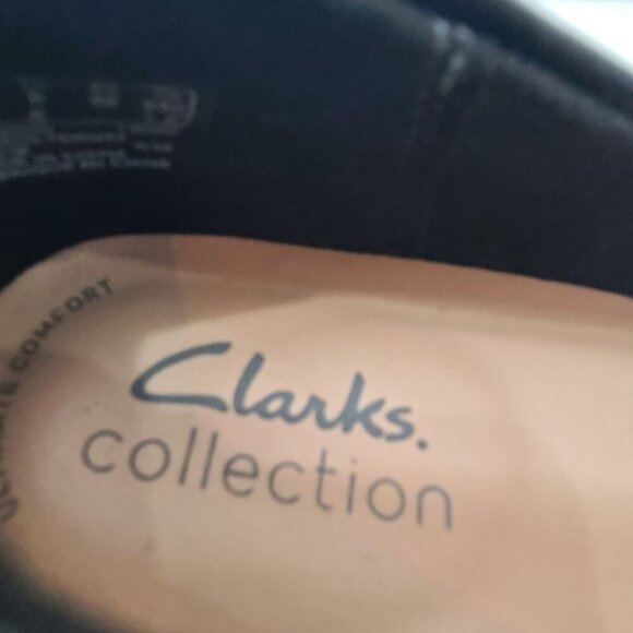 Clarks Womens Adriel Viola Closed Toe Classic PUMPS Black Leather Size 8 - Picture 7 of 8